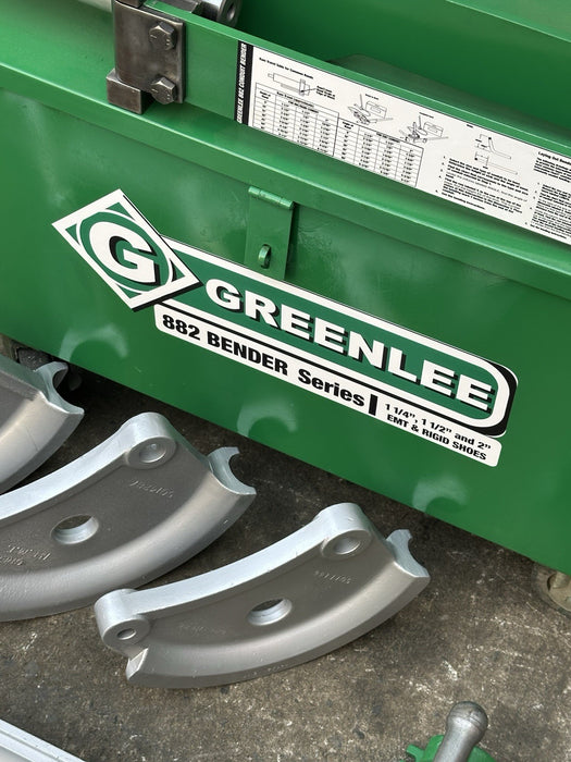 Greenlee 882 EMT Bender 1 1/4 1 1/2 2 inch Hydraulic pump Excellent Shape #2