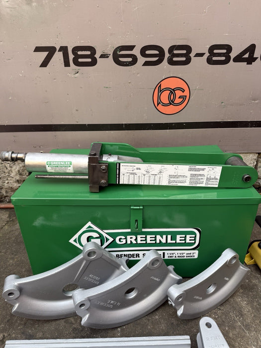 Greenlee 882 EMT Bender 1 1/4 1 1/2 2 inch Hydraulic pump Excellent Shape #3