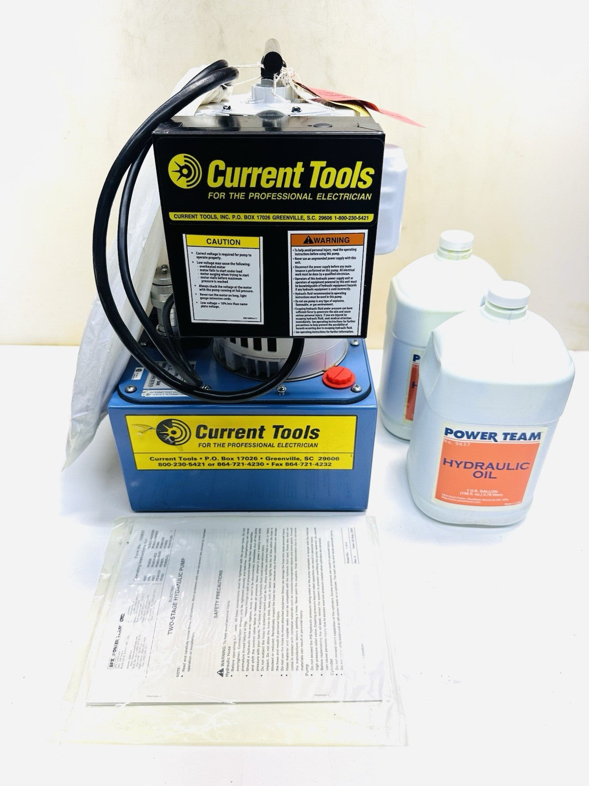 SPX POWER TEAM PE462-CT ELECTRIC HYDRAULIC PUMP 10K PSI CURRENT TOOLS ...