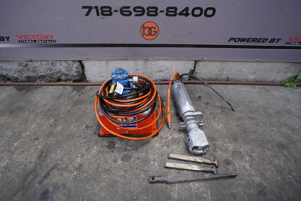 Elco Darda Hydraulic Rock Splitter Model C-12 with Pump Nice Shape bg76