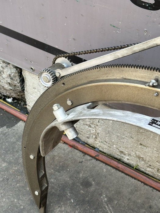 Mathey Dearman 4SA Pipe Beveling Machine 20-26 + Bridge, Dogs, Chain, Metal Case