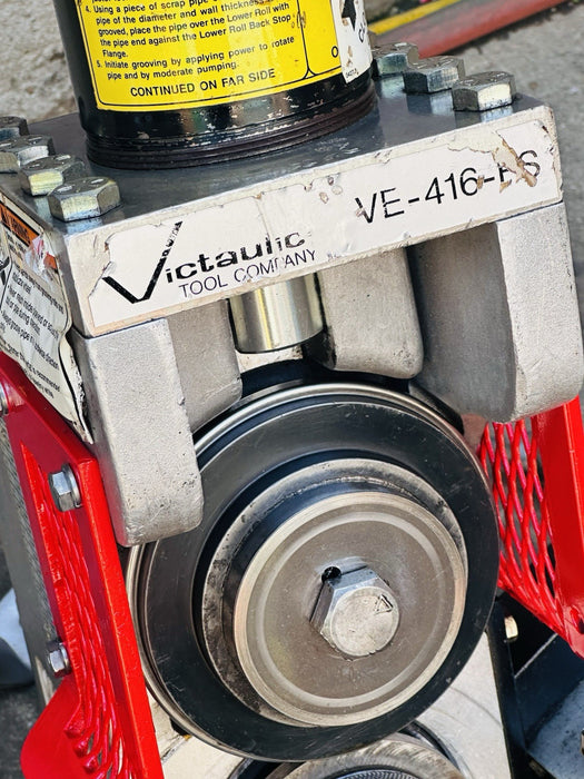 VICTAULIC VE416-FS Hydraulic Vic Roll Groover 2-16” Grooving Dies + Ridgid 300 ✅