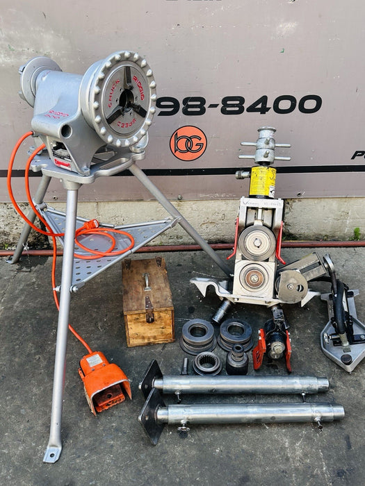 VICTAULIC VE416-FS Hydraulic Vic Roll Groover 2-16” Grooving Dies + Ridgid 300 ✅