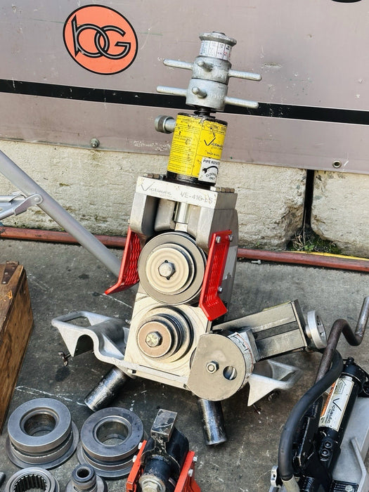 VICTAULIC VE416-FS Hydraulic Vic Roll Groover 2-16” Grooving Dies + Ridgid 300 ✅