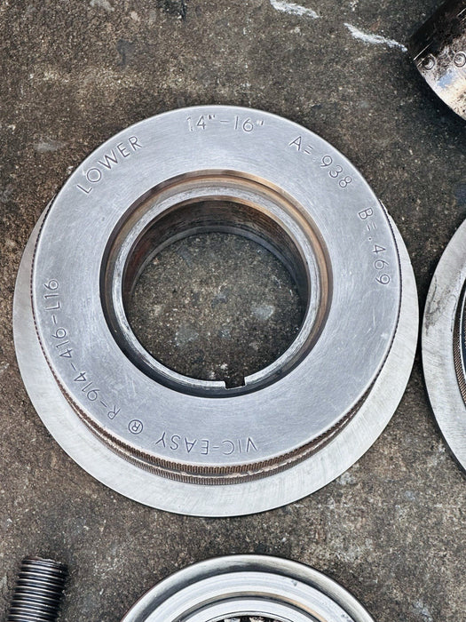 VICTAULIC VE416-FS Hydraulic Vic Roll Groover 2-16” Grooving Dies + Ridgid 300 ✅