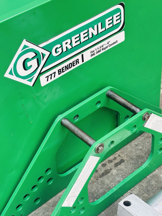 Greenlee 777 Hydraulic Bender 1-1/4”-4” Rigid Conduit *Refurbished* BG4