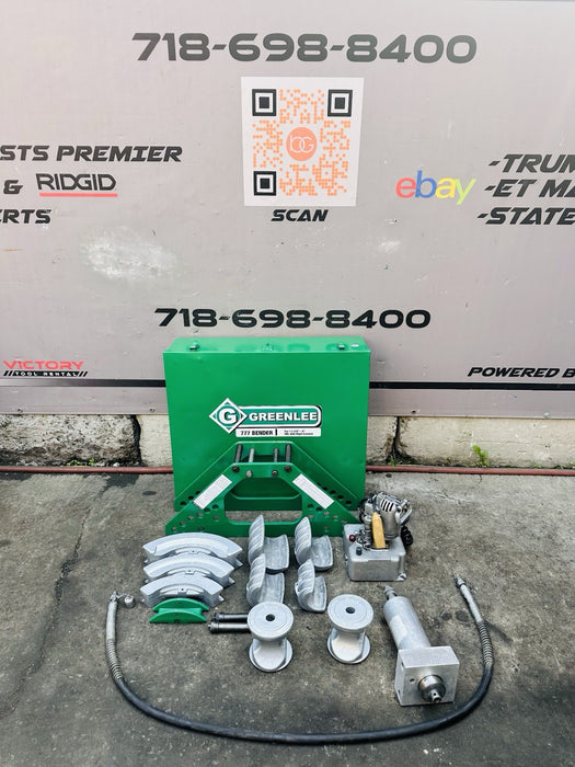 Greenlee 777 Hydraulic Bender 1-1/4”-4” W/ Electric Pump Rigid Conduit Refurb #5