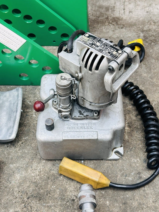 Greenlee 777 Hydraulic Bender 1-1/4”-4” W/ Electric Pump Rigid Conduit Refurb #5