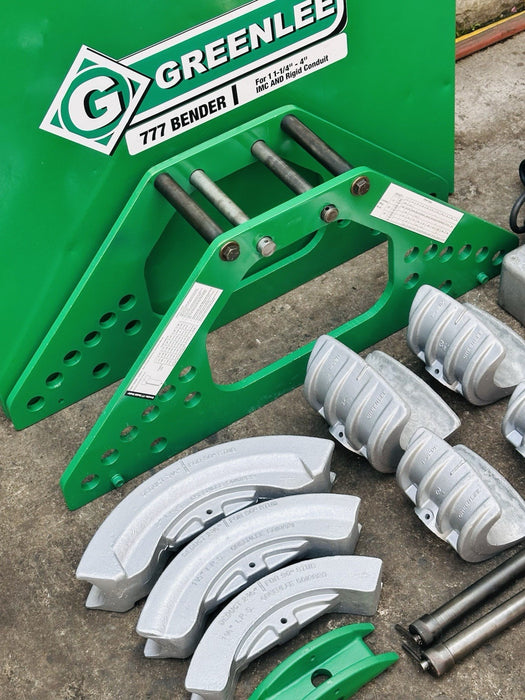 Greenlee 777 Hydraulic Bender 1-1/4”-4” W/ Electric Pump Rigid Conduit Refurb #5