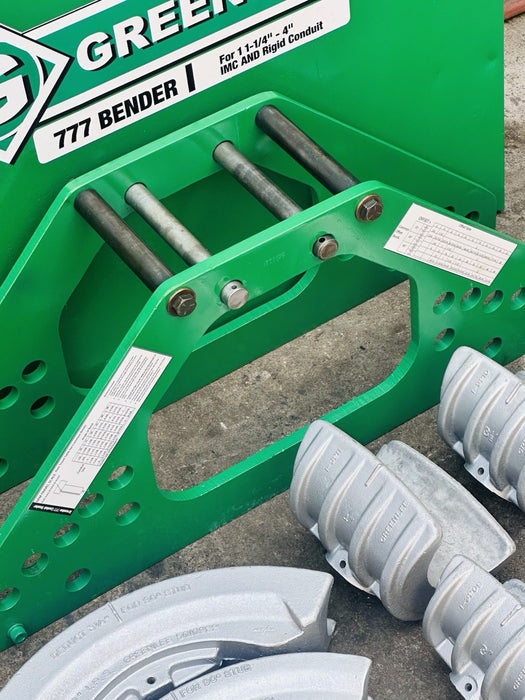 Greenlee 777 Hydraulic Bender 1-1/4”-4” W/ Electric Pump Rigid Conduit Refurb #5