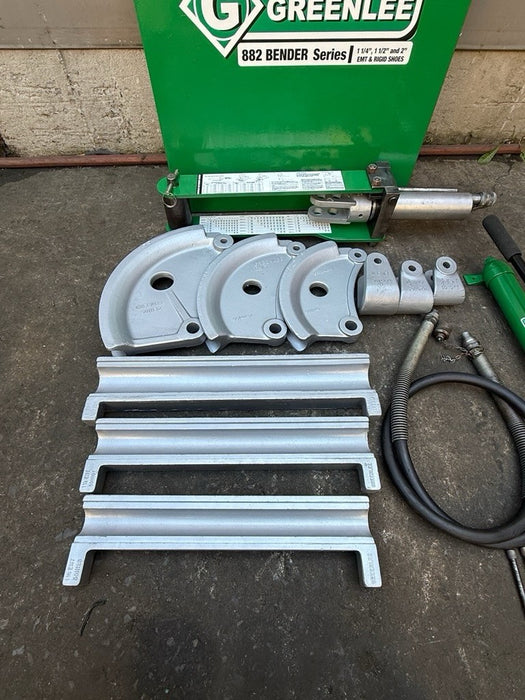 Greenlee 882 EMT Hydraulic Conduit Bender Works Great 1-1/4, 1-1/2, 2" TESTED!!! bg43