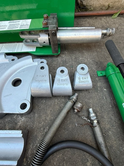 Greenlee 882 EMT Hydraulic Conduit Bender Works Great 1-1/4, 1-1/2, 2" TESTED!!! bg43