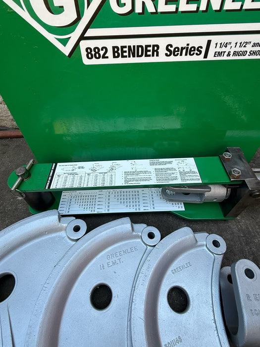 Greenlee 882 EMT Hydraulic Conduit Bender Works Great 1-1/4, 1-1/2, 2" TESTED!!! bg43