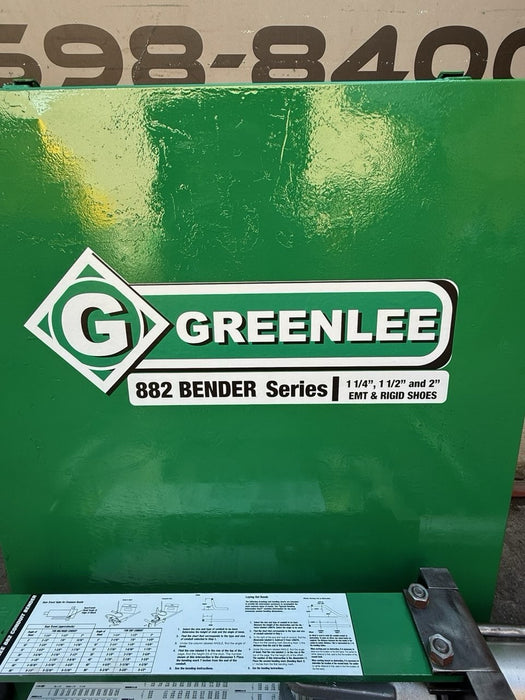 Greenlee 882 EMT Hydraulic Conduit Bender Works Great 1-1/4, 1-1/2, 2" TESTED!!! bg43