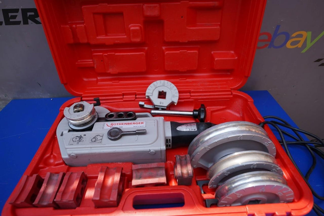 Rothenberger Robend 3000 Portable Electric Pipe Bender 5 Sets of Bending Dies