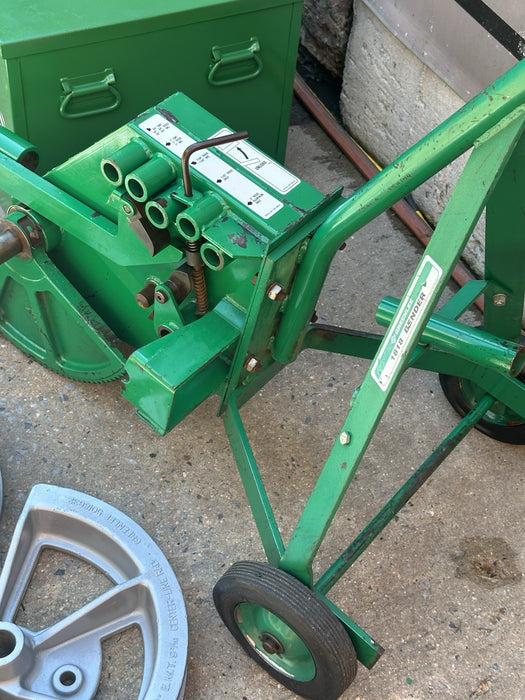 Greenlee 1818 Mechanical Pipe Bender 1/2"-2" RIGID EMT Conduit 6 Shoe Set + Box✅ bg12