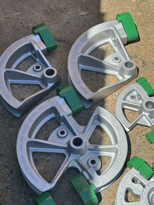 Greenlee 1818 Mechanical Pipe Bender 1/2"-2" RIGID EMT Conduit 6 Shoe Set + Box✅ bg12