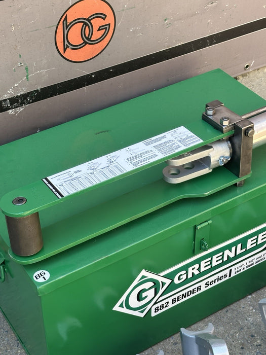 Greenlee 882 Flip Top Hydraulic Bender 1-1/4”-2” EMT Rigid IMC *GREAT SHAPE* BG6