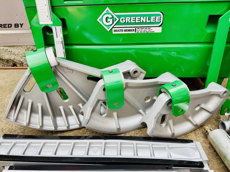 Greenlee 881CT-D Cam Track Bender 2.5”, 3”, 4”  Rigid EMT 980 Pump , 1813 Table