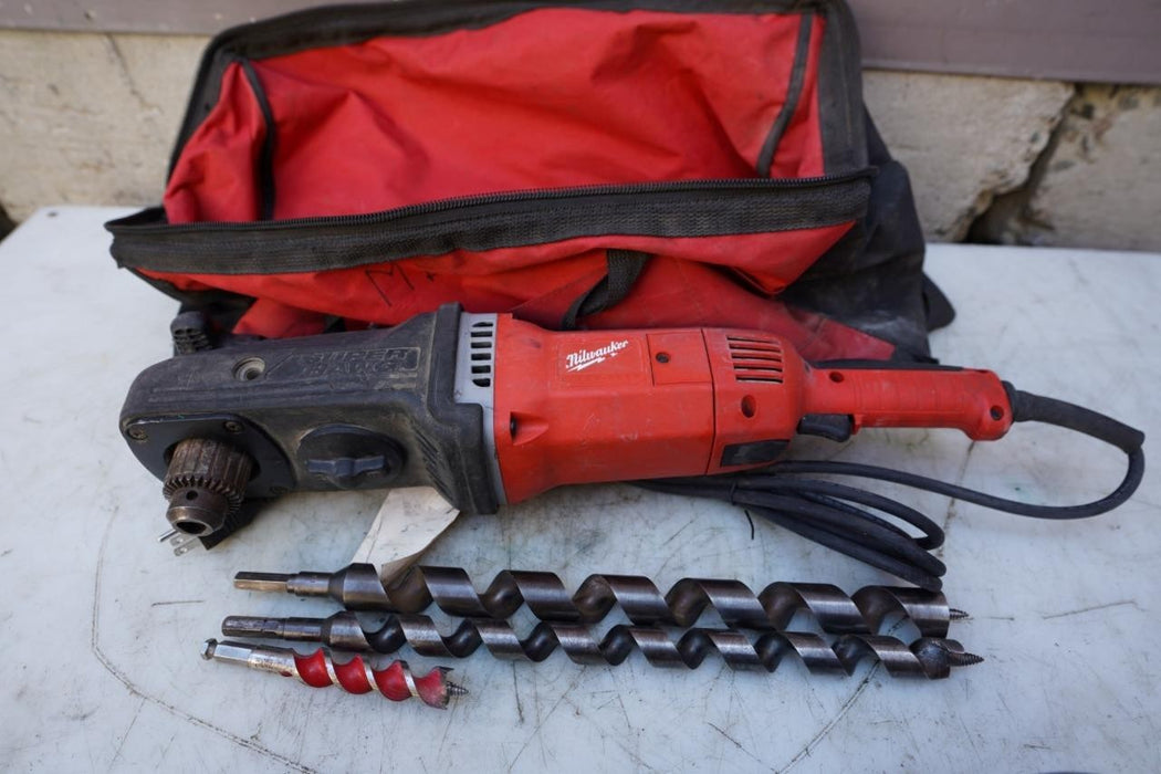 Milwaukee Super Hawg Right Angle Drill Model 1680-20  Works Great #2