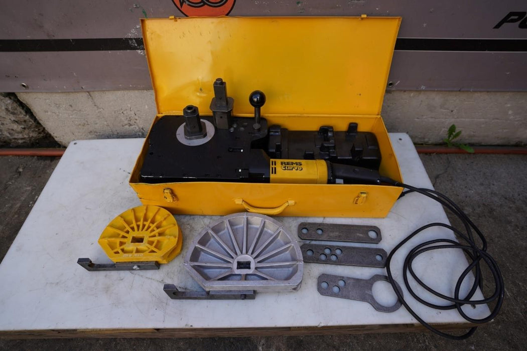 Rems Curvo 50 Pipe Tube Bender with 2 Shoes.  1 1/8" and 1 3/8".  MINT.