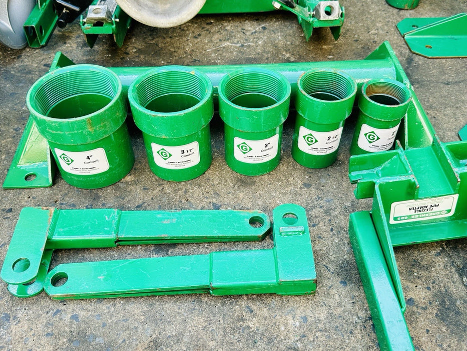 Greenlee 4000 lb 640 Wire Cable Tugger Puller, Late Model + Rope & Wire Stands!!