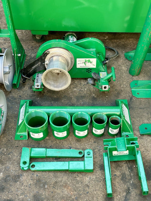 Greenlee 4000 lb 640 Wire Cable Tugger Puller, Late Model + Rope & Wire Stands!!