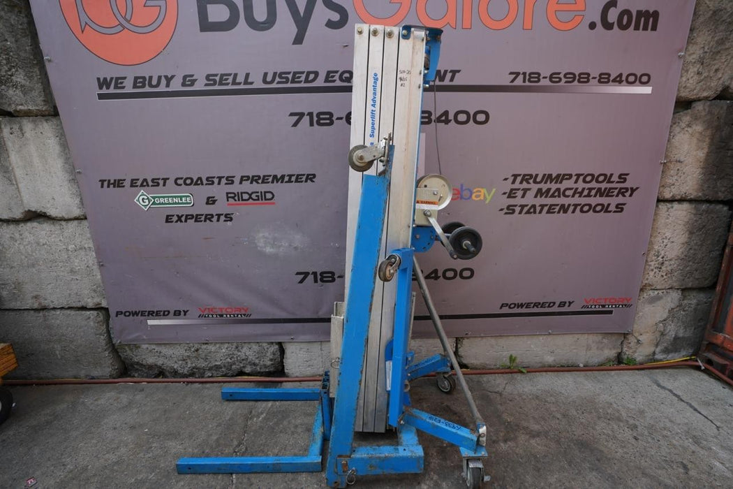Genie SLA-20 20 foot 800 lbs. Contractor Material Lift Hoist.  Works Fine.
