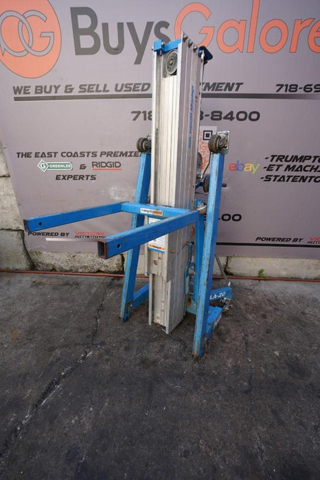 Genie SLA-20 20 foot 800 lbs. Contractor Material Lift Hoist.  Works Fine. #3
