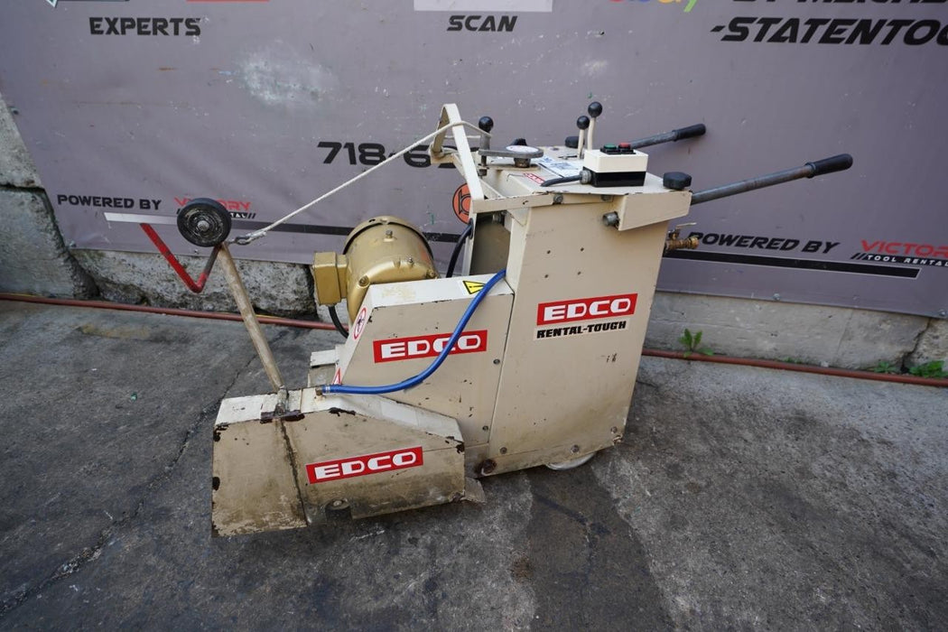 Edco SS-20-10B Electric Concrete Walk Behind Saw. 20" Blade 10HP 460 volts.