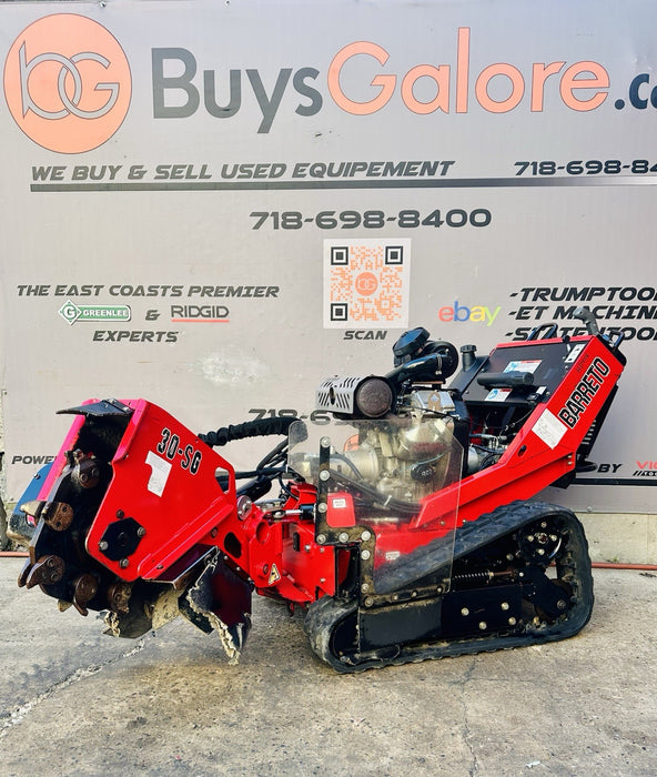 2018 Barreto 30SG Tracked Stump Grinder - Briggs Vanguard 31 HP Trailer Optional
