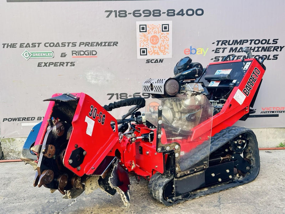 2018 Barreto 30SG Tracked Stump Grinder - Briggs Vanguard 31 HP Trailer Optional