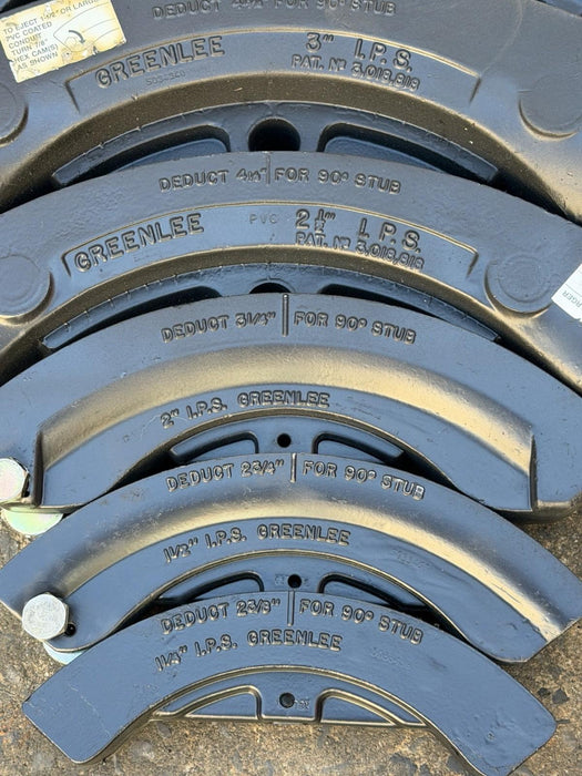 Greenlee 1-1/4'' - 4" PVC Coated Conduit Bender 884-PVC , Pump, 7-Shoe Set MINT