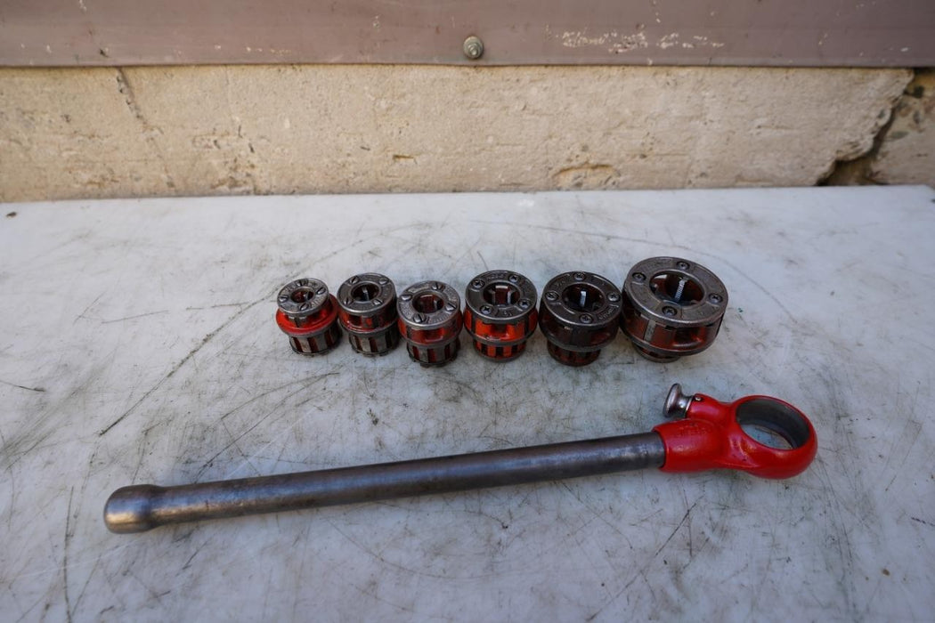 Ridgid 00-R Pipe Threader Die Set 1/8 to 1 Inch Great Shape #3