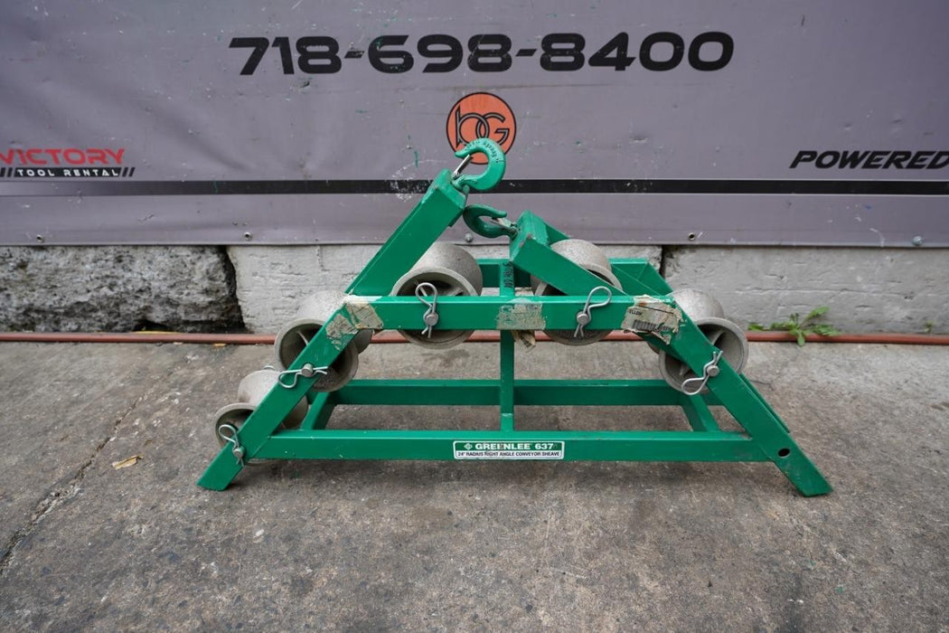 Greenlee 637 24" Radius Right Angle Conveyor Sheave.  Mint Condition.