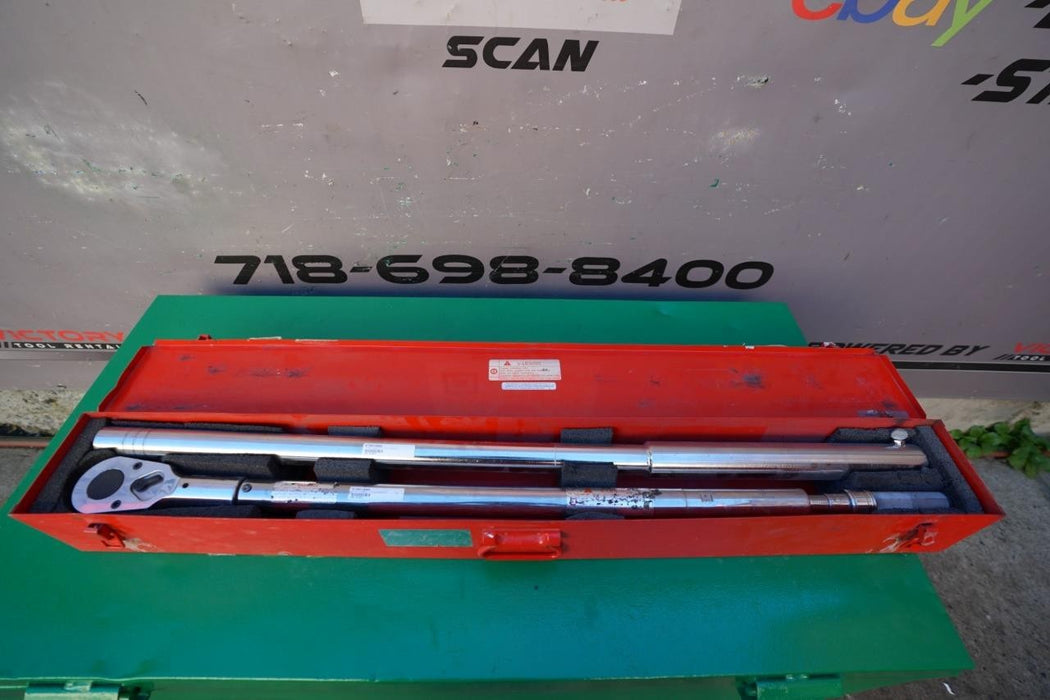 Wright Tool 8447 Torque Wrench 200-1000 ft-lbs 1" Drive USA.  Great Shape.