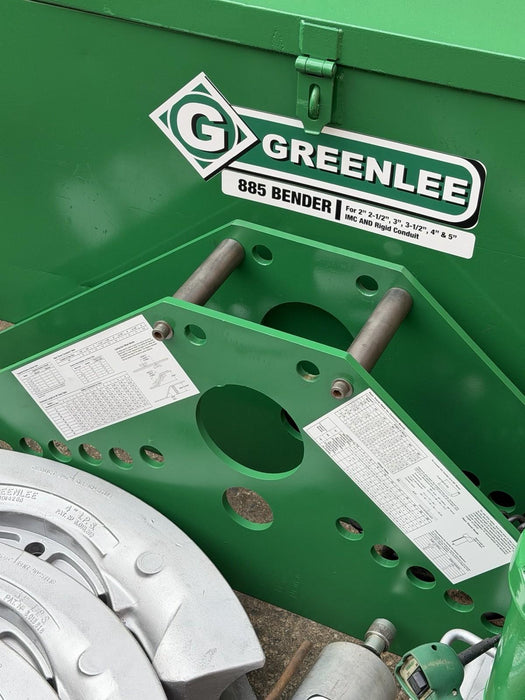 Greenlee 885 Hydraulic Pipe Bender 1-1/4”- 5 Rigid IMC, 960 Pump *New Seals* BG3