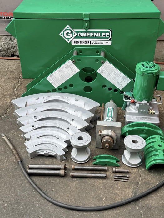 Greenlee 885 Hydraulic Pipe Bender 1-1/4”- 5 Rigid IMC, 960 Pump *New Seals* BG3