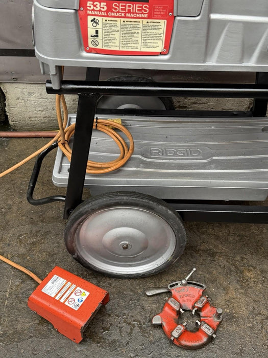 Refurbish Ridgid 535 V3 Pipe Threader 1/2"-2" Threading Machine 811A Dies Cart
