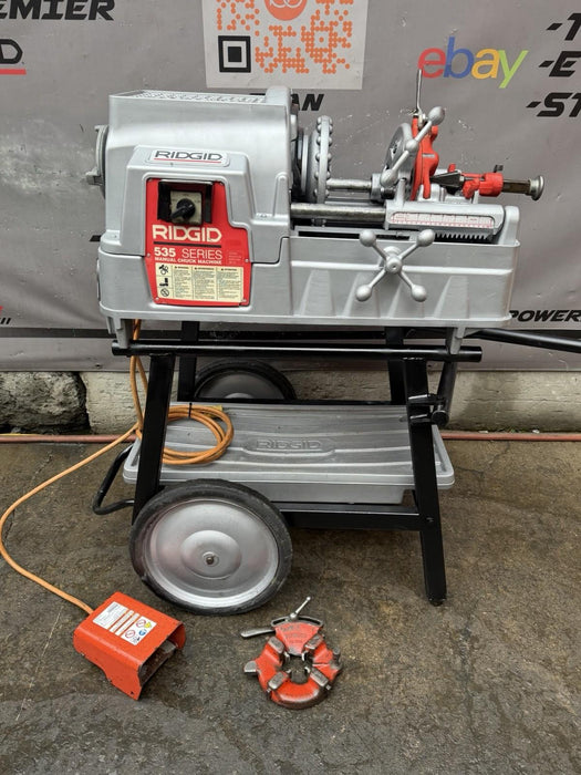Refurbish Ridgid 535 V3 Pipe Threader 1/2"-2" Threading Machine 811A Dies Cart