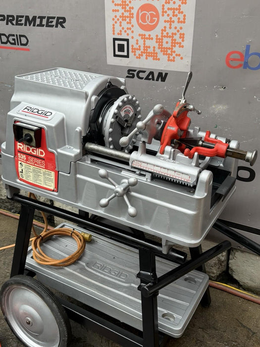 Refurbish Ridgid 535 V3 Pipe Threader 1/2"-2" Threading Machine 811A Dies Cart