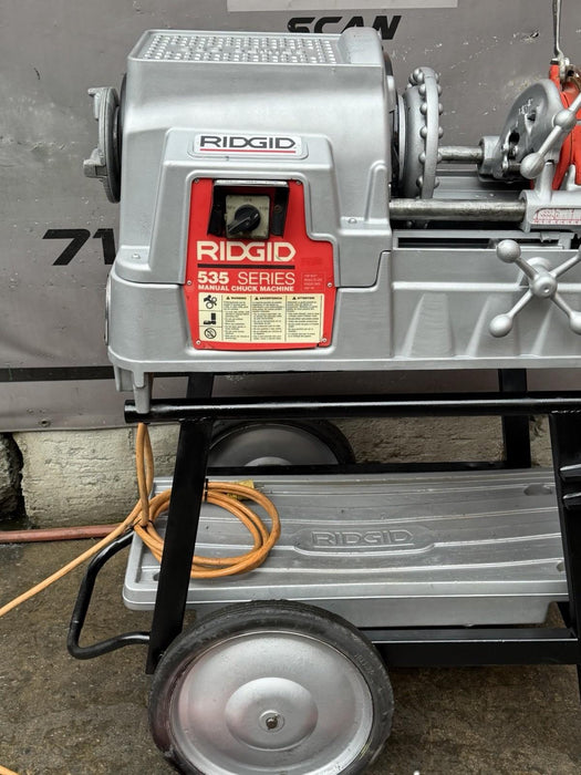 Refurbish Ridgid 535 V3 Pipe Threader 1/2"-2" Threading Machine 811A Dies Cart
