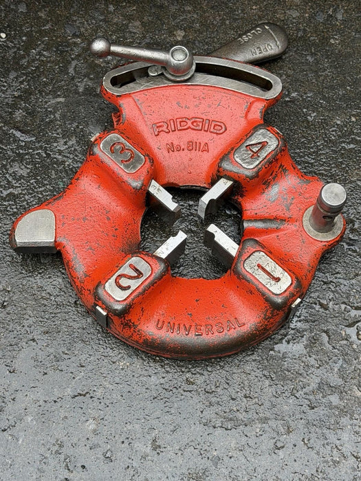 Ridgid 535 V3 Pipe Threader 1/2"-2" Threading Machine 811A Dies Cart Excellent!!