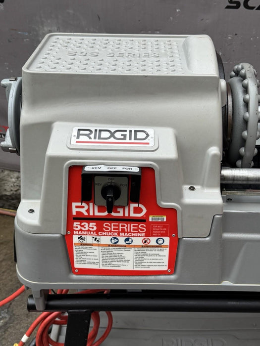 Ridgid 535 V3 Pipe Threader 1/2"-2" Threading Machine 811A Dies Cart Excellent!!
