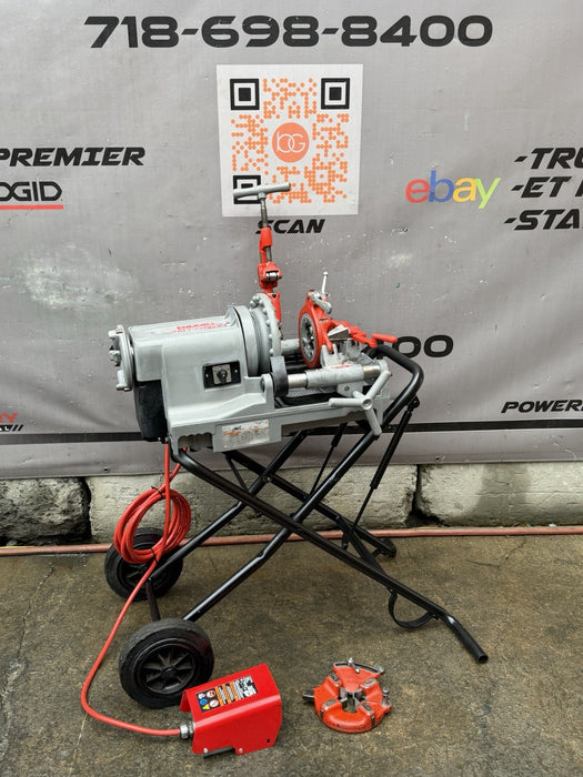 Ridgid 300 Compact Pipe Threader, Rolling Cart, (2) 811a 1/2 - 2" Dies 1224, 535