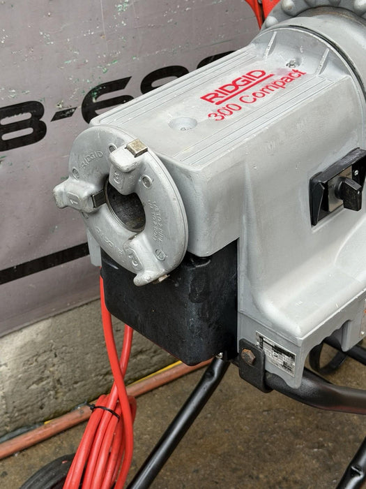 Ridgid 300 Compact Pipe Threader, Rolling Cart, (2) 811a 1/2 - 2" Dies 1224, 535