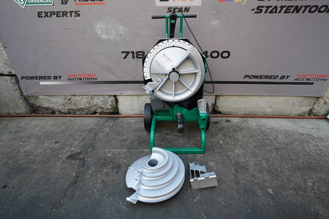 Greenlee 555 Conduit Pipe Bender 1/2 to 2 inch. With Rigid Shoes. Works Fine.