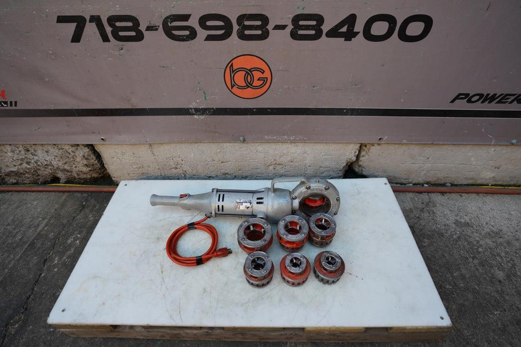 Ridgid 700 Pipe Threader Threading Machine & 12R Die Set 1/2 to 2" inch NICE. #3