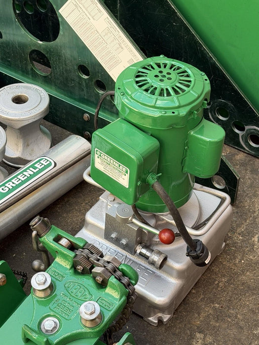 Greenlee 885 Hydraulic Bender 1-1/2 to 5" Rigid Pipe 1802 Table, Pump, Warranty!