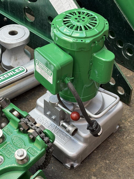 Greenlee 885 Hydraulic Bender 1-1/2 to 5" Rigid Pipe 1802 Table, Pump, Warranty!
